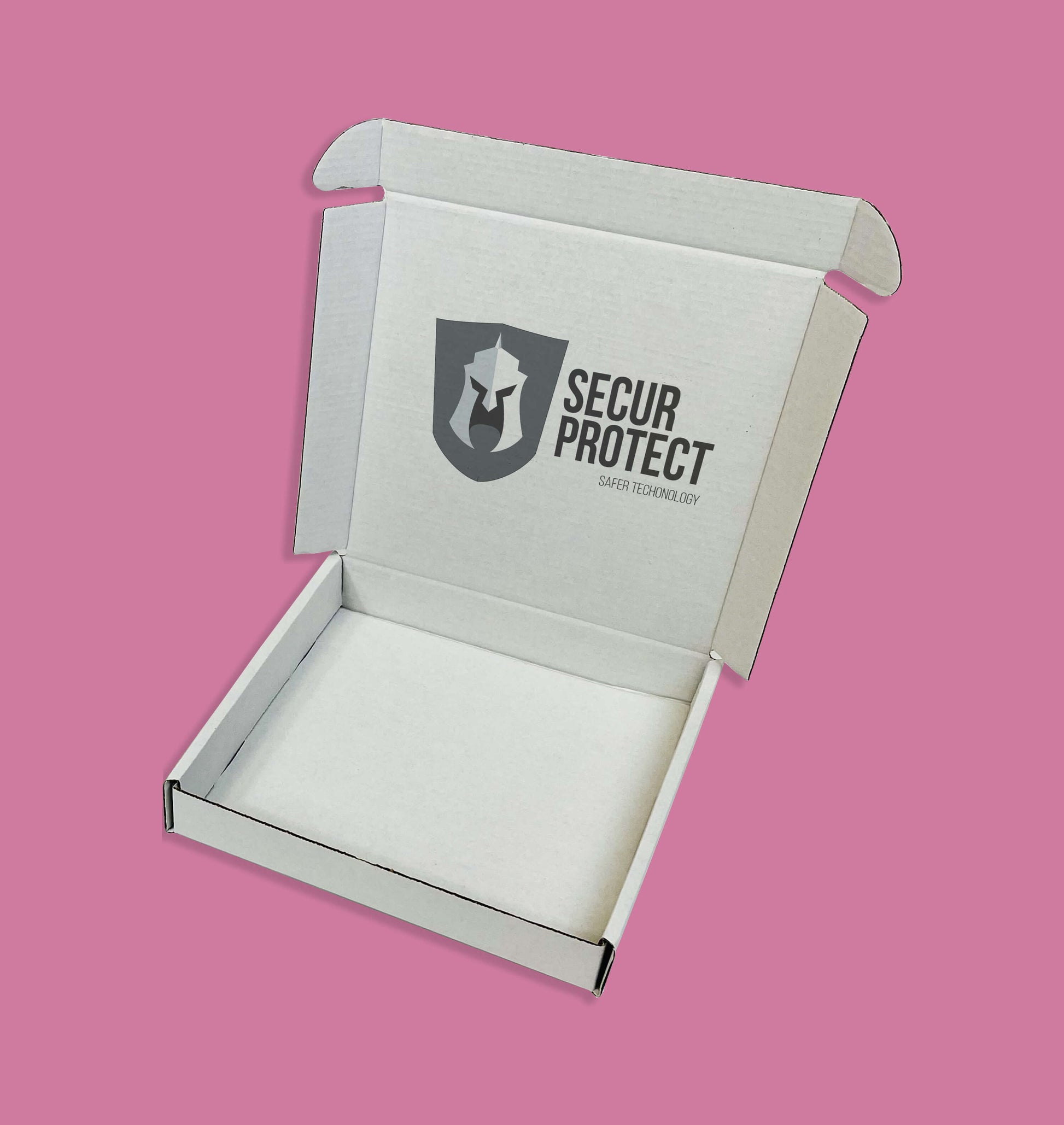 Customised Printed White Postal Boxes - 240x240x40mm