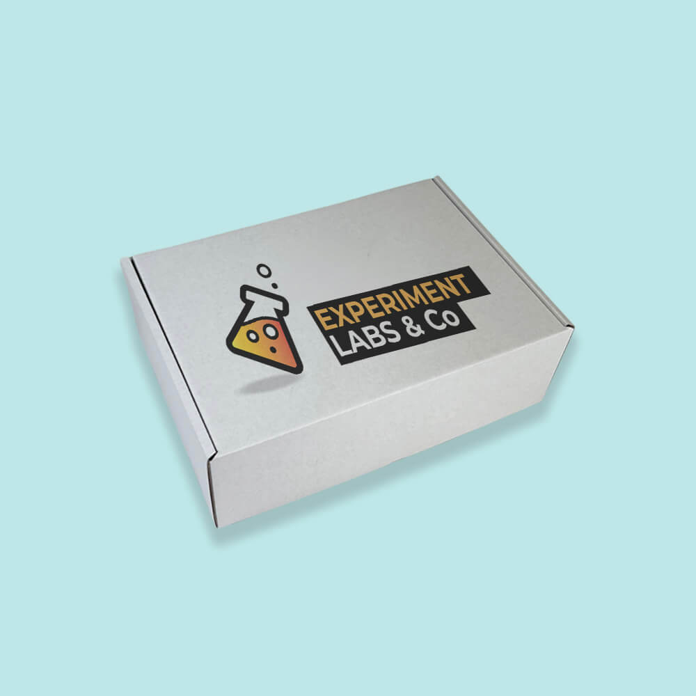 Customised Printed White Postal Boxes - 290x208x95mm - Sample