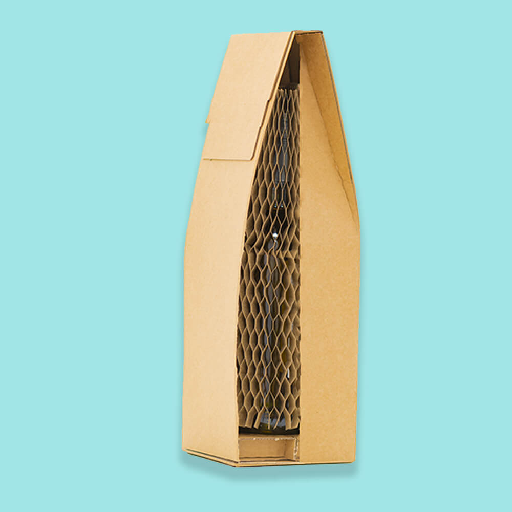 Single Bottle Pinch Top Boxes - 120x120x395mm