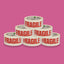 White & Red 'Fragile' Packing Warning Tape - 48mm x 66m